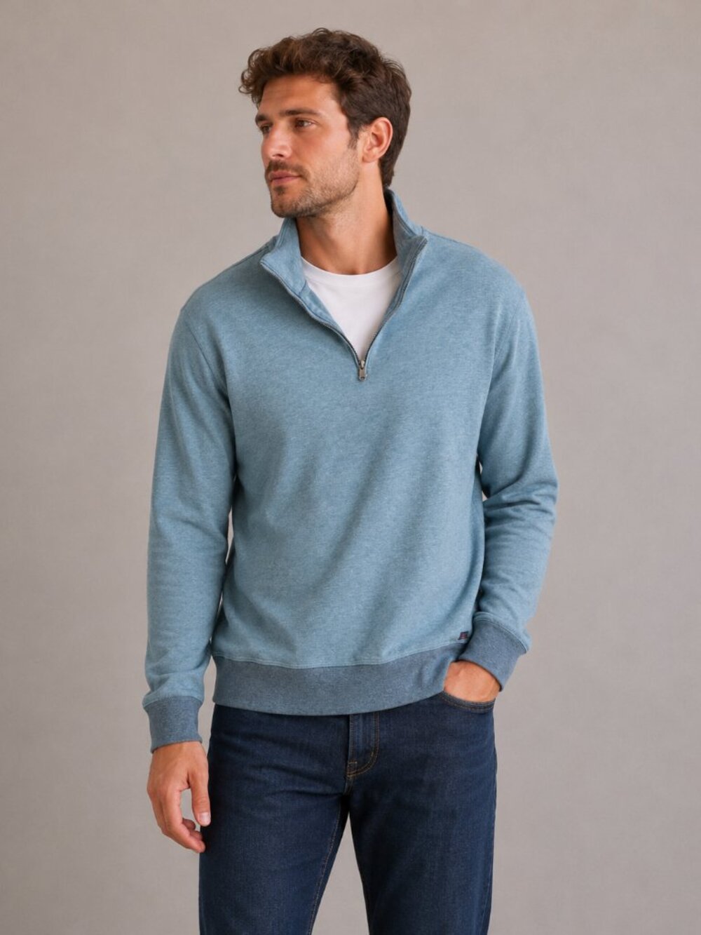Faherty Quater Zip Pullover Sweater Size Small